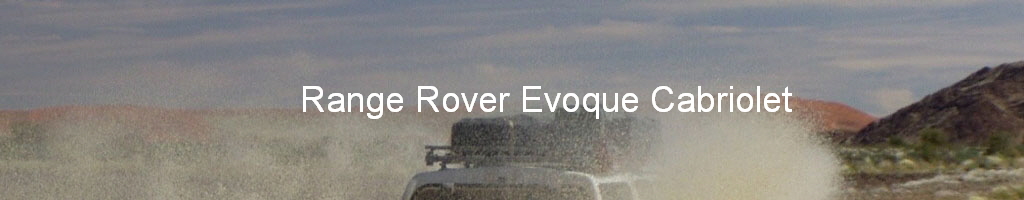 Range Rover Evoque Cabriolet