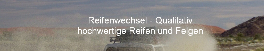 Reifenwechsel - Qualitativ
hochwertige Reifen und Felgen