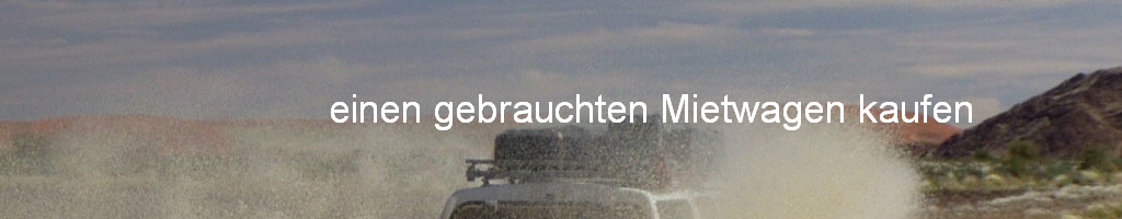 einen gebrauchten Mietwagen kaufen