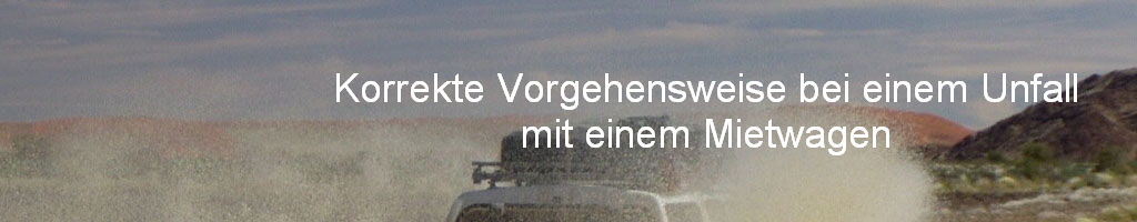 Korrekte Vorgehensweise bei einem Unfall
mit einem Mietwagen